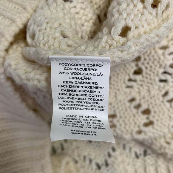 MARC JACOBS Cream Gold Wool Cashmere Payettes Sweater - Picture 7 of 7